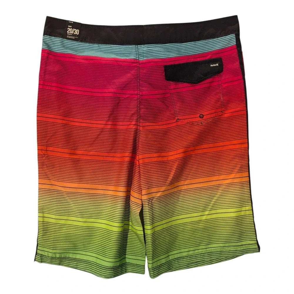 BBC-3 Hurley Boys Shoreline Multicolor Board Shorts Water Swim Trunks‎ 20/30